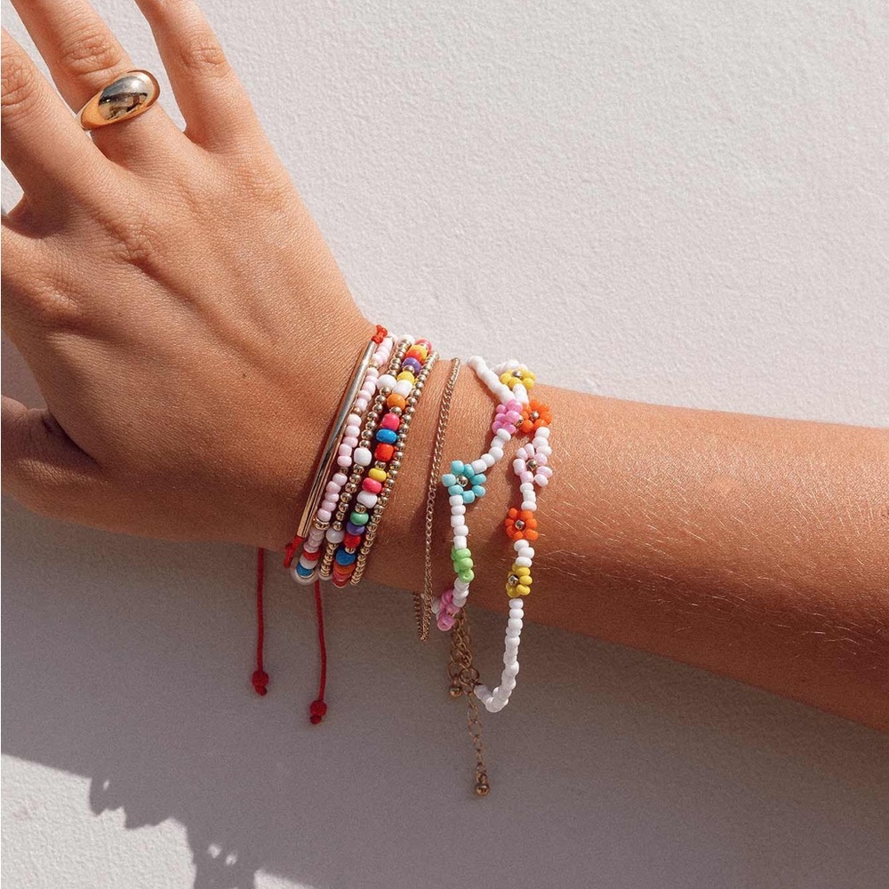 Multicolor Beaded Bracelet Set
